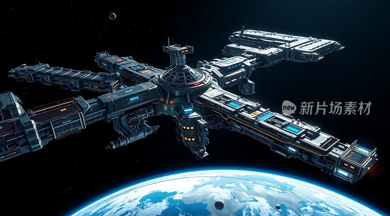 星际飞船环绕地球