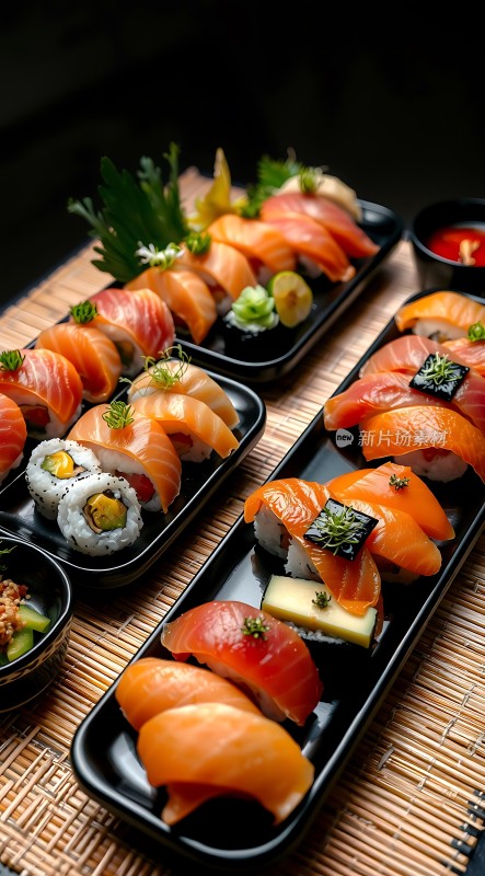 三盘诱人寿司大餐