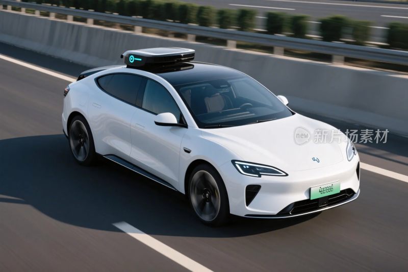 自动驾驶测试汽车行驶