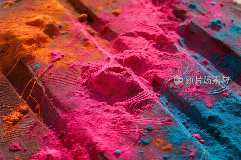 色彩粉末艺术摄影
