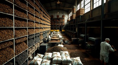 新片场素材 工厂仓库装满货物 新片场素材 工厂仓库装满货物