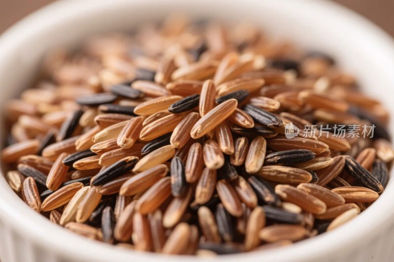 彩色米粒特写图片