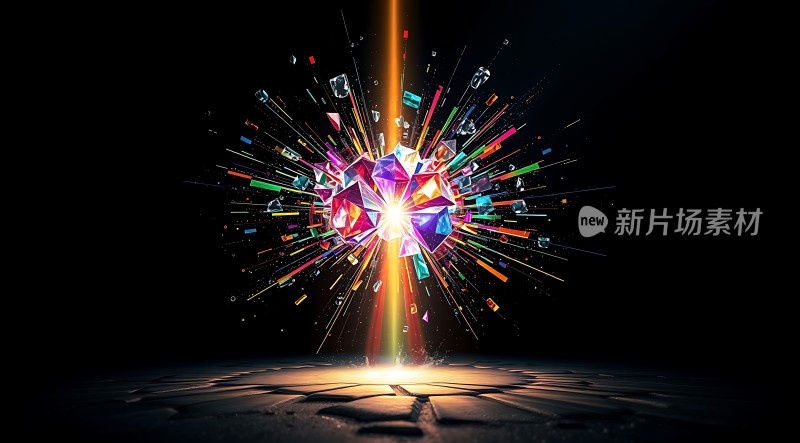 新片场素材璀璨光芒四射