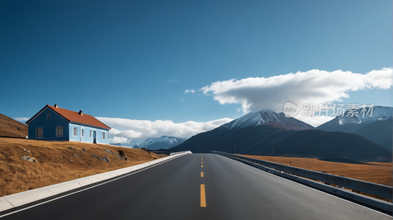 空旷公路高清风景图片