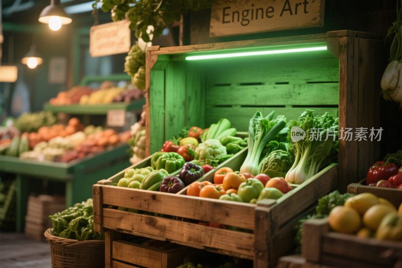 果蔬摊位超市陈列