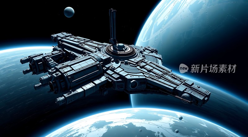 星际飞船遨游宇宙