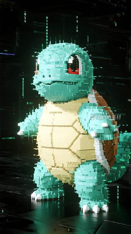 像素化数码乌龟