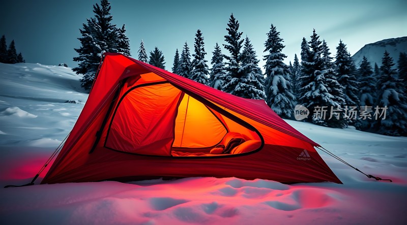 雪地露营帐篷