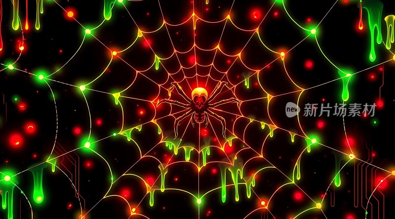 发光蜘蛛网