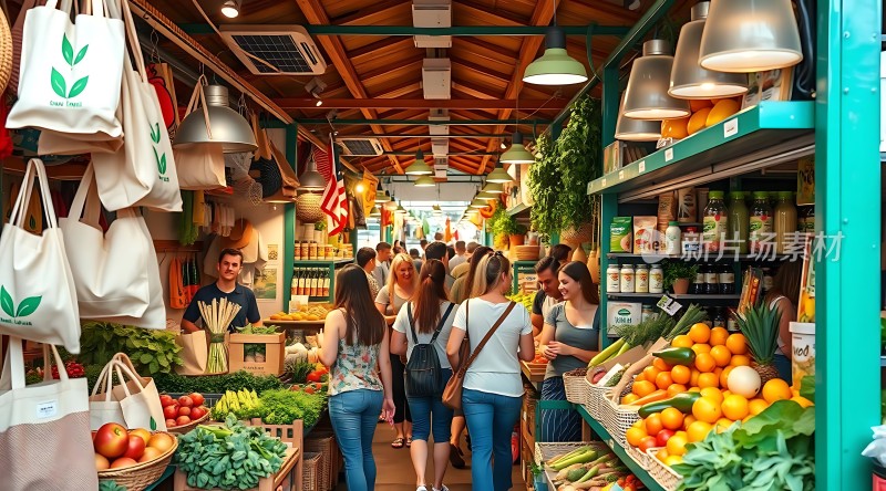 市场购物场景