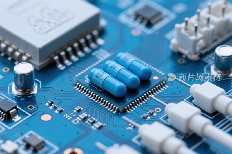 电路板元件特写