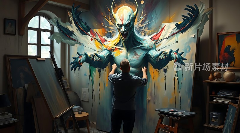 艺术家的奇幻创作