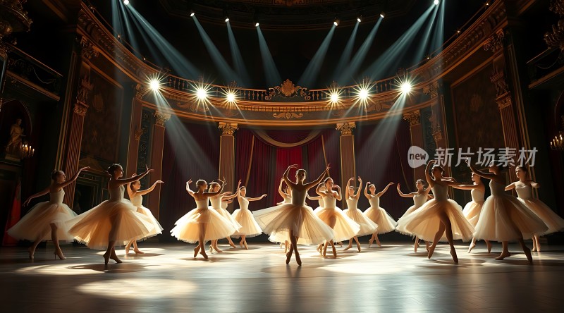 舞台上的芭蕾舞者