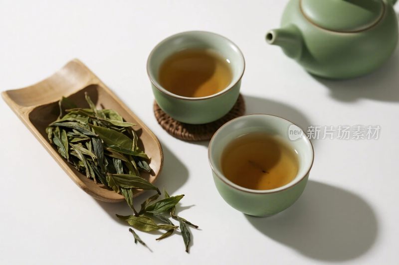 简约茶饮静物图