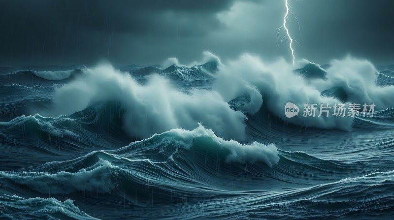 狂风暴雨中的惊涛骇浪