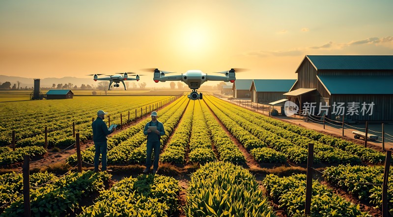 科技助力农业发展无人机监测农田作物生长状况