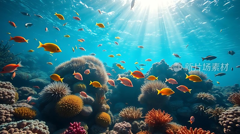 阳光下的海底世界