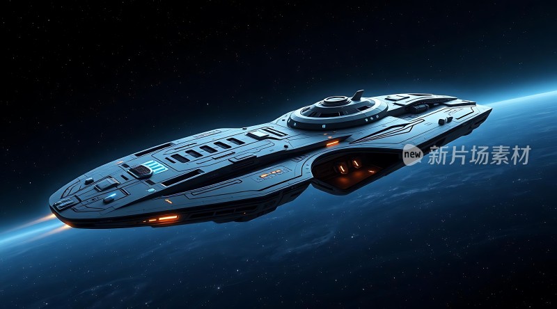 星际飞船遨游宇宙