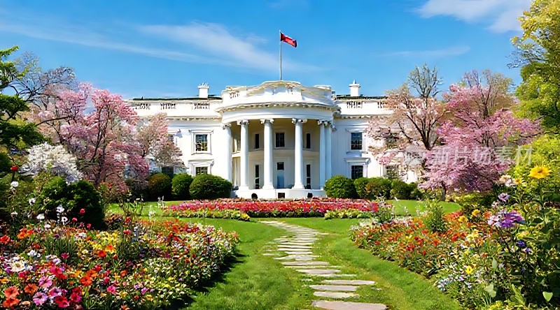 白宫春色满园