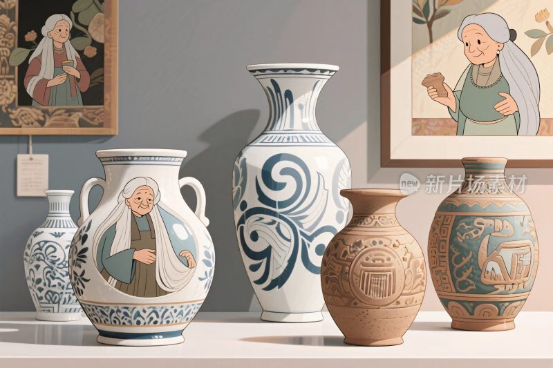 室内花瓶装饰画展示