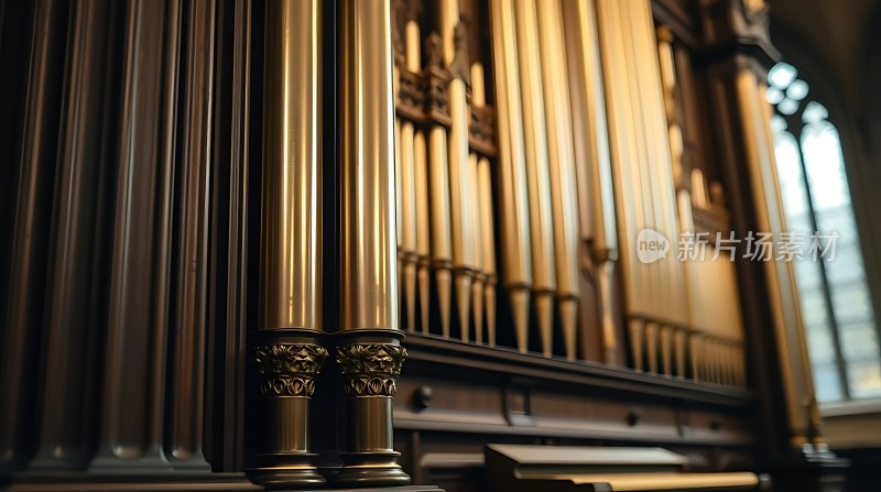 金碧辉煌的管风琴