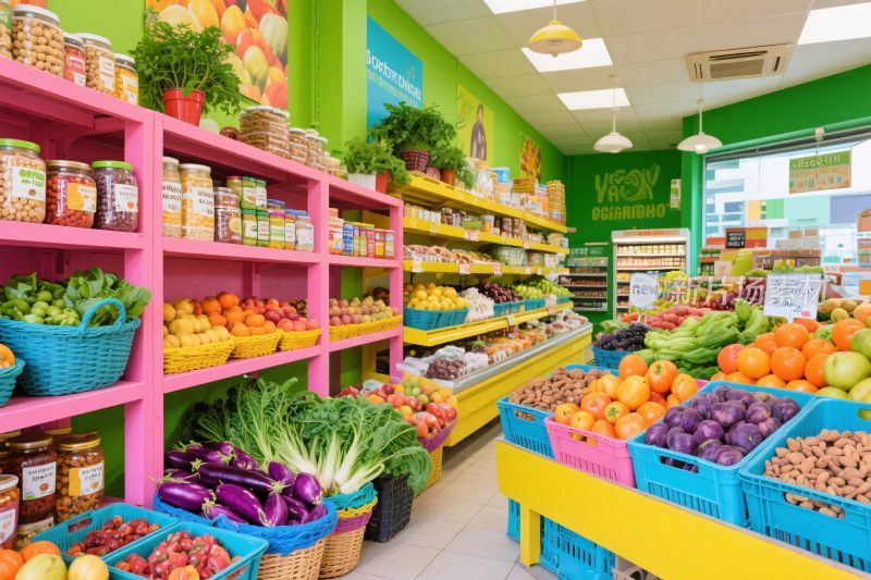 生鲜超市商品陈列场景