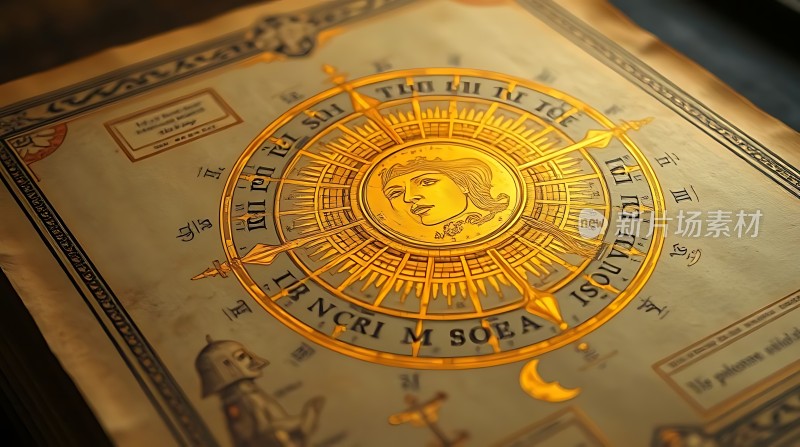 金色罗盘与神秘人物