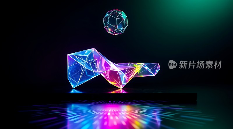 多彩几何艺术新片场素材