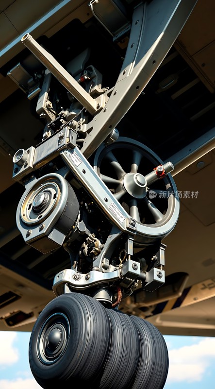 飞机起落架细节展示