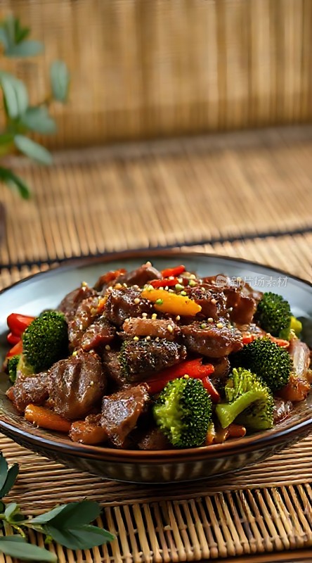 牛肉西兰花炒杂蔬