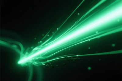 绿色光束科技插画