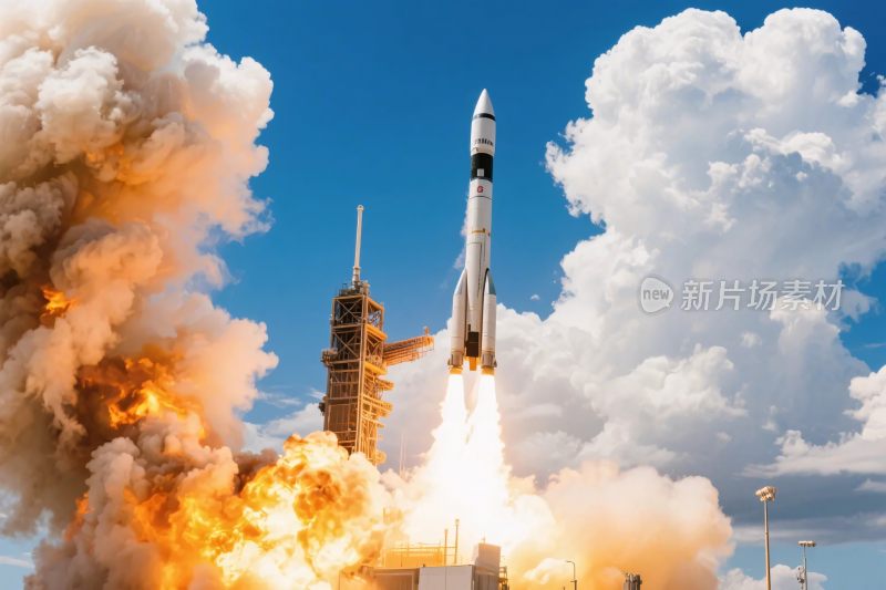火箭发射升空画面