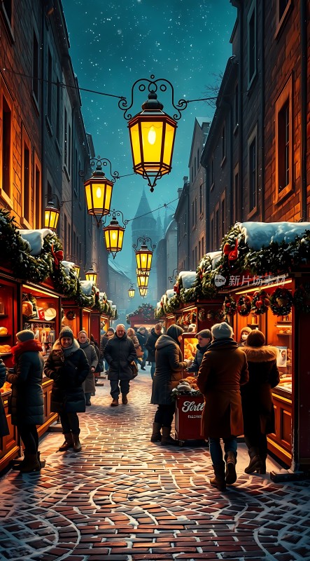圣诞集市夜市