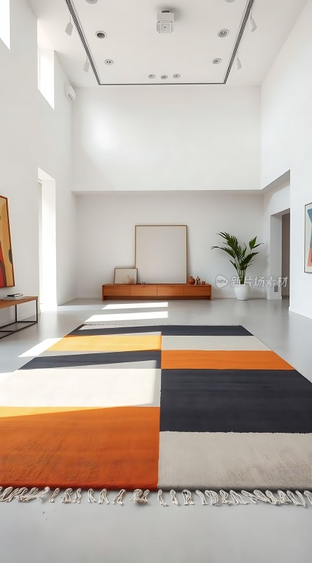 现代简约客厅色彩搭配和谐家具简洁大方