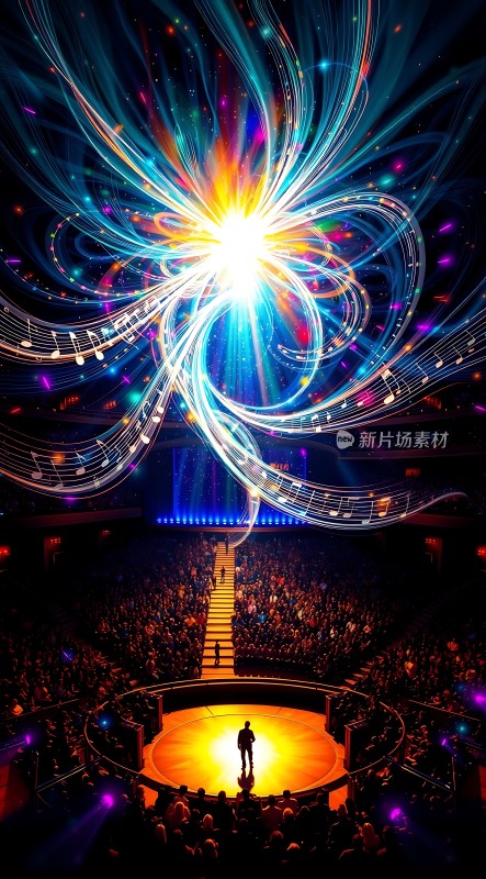 舞台上的音乐风暴