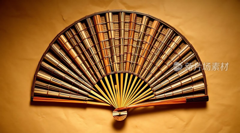 竹编扇子艺术展示