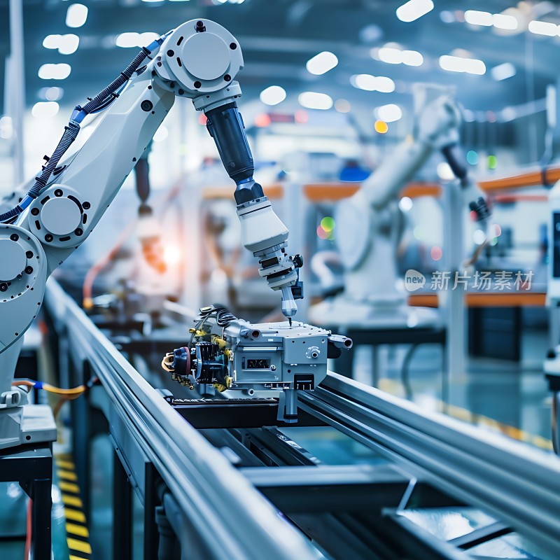 工业机器人精准操作生产线