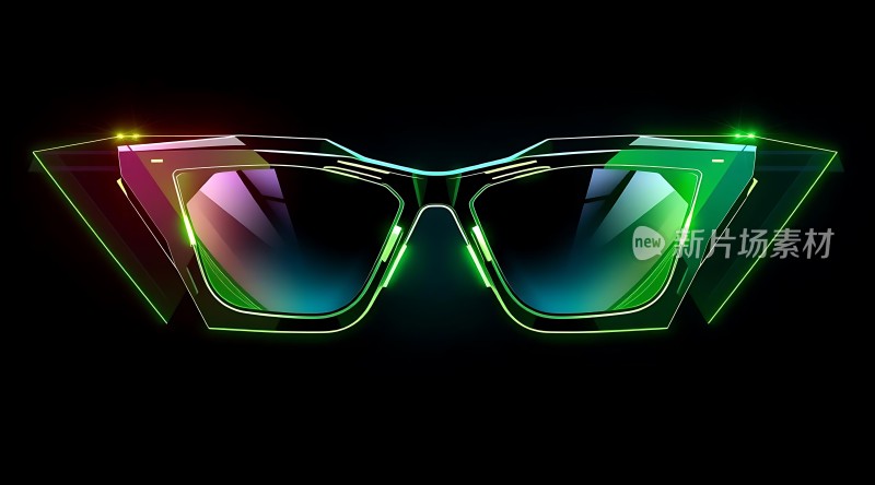 未来主义眼镜设计