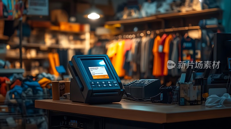 新片场素材 服装店收银台