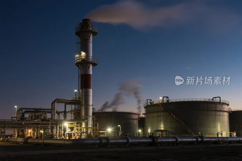 工业厂区夜景