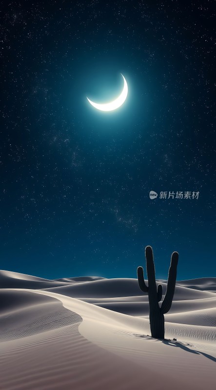 沙漠夜月