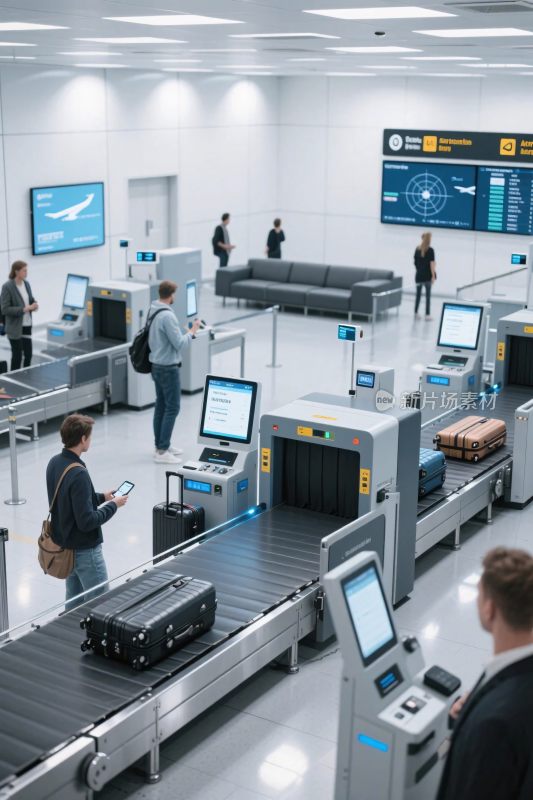 机场安检场景图