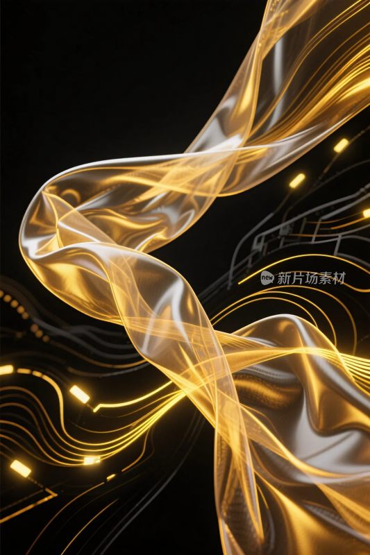 金色光效抽象背景