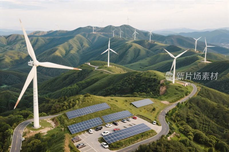 山地风电与太阳能发电场景
