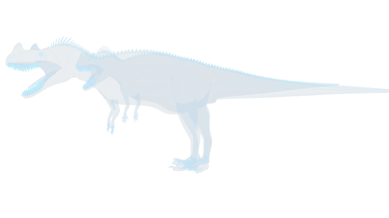 恐龙 Ceratosaurus 角鼻龙