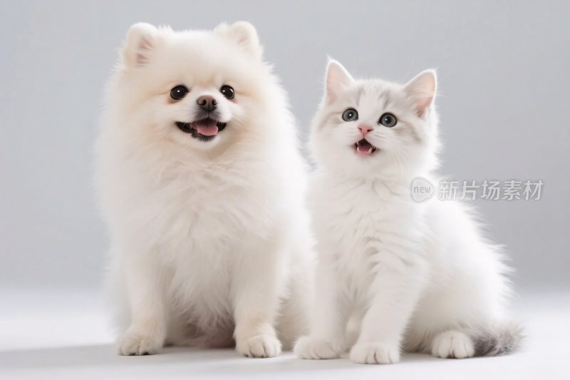 两只宠物可爱图