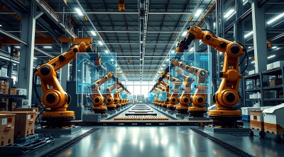 工业机器人生产线高效运作