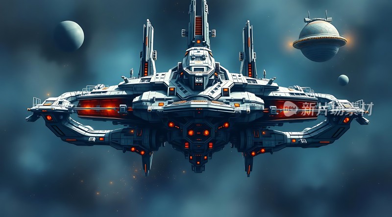 星际飞船探索未知宇宙