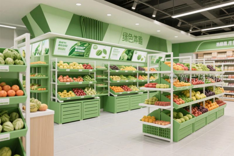 超市果蔬区场景图