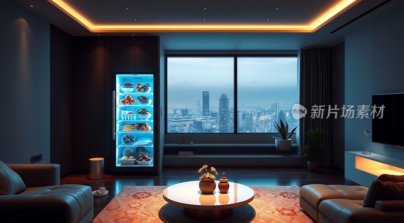 现代都市生活智能冰箱与舒适家居的结合